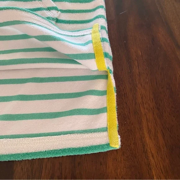 Mini Boden Cover Up Terry Striped With Hoodie